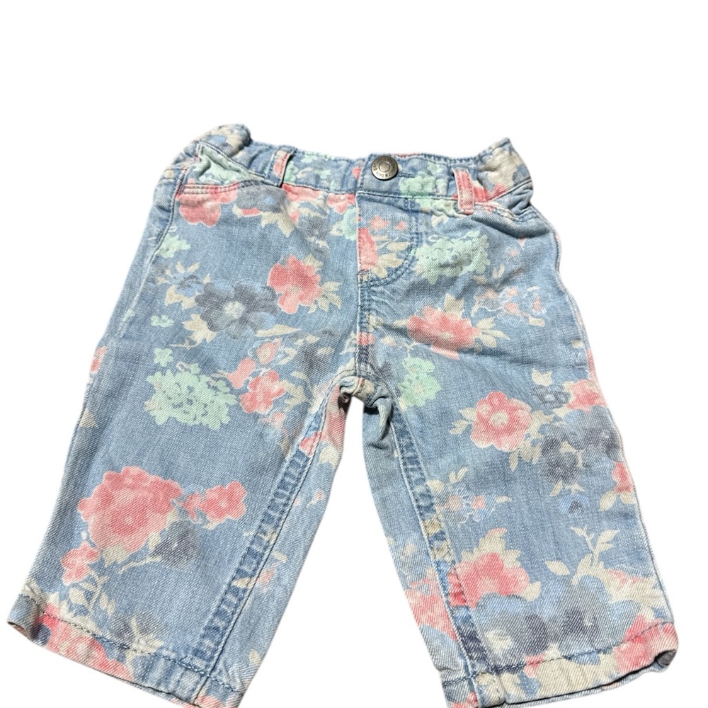 Genuine Baby OshKosh Shabby Chic Floral Denim 3M